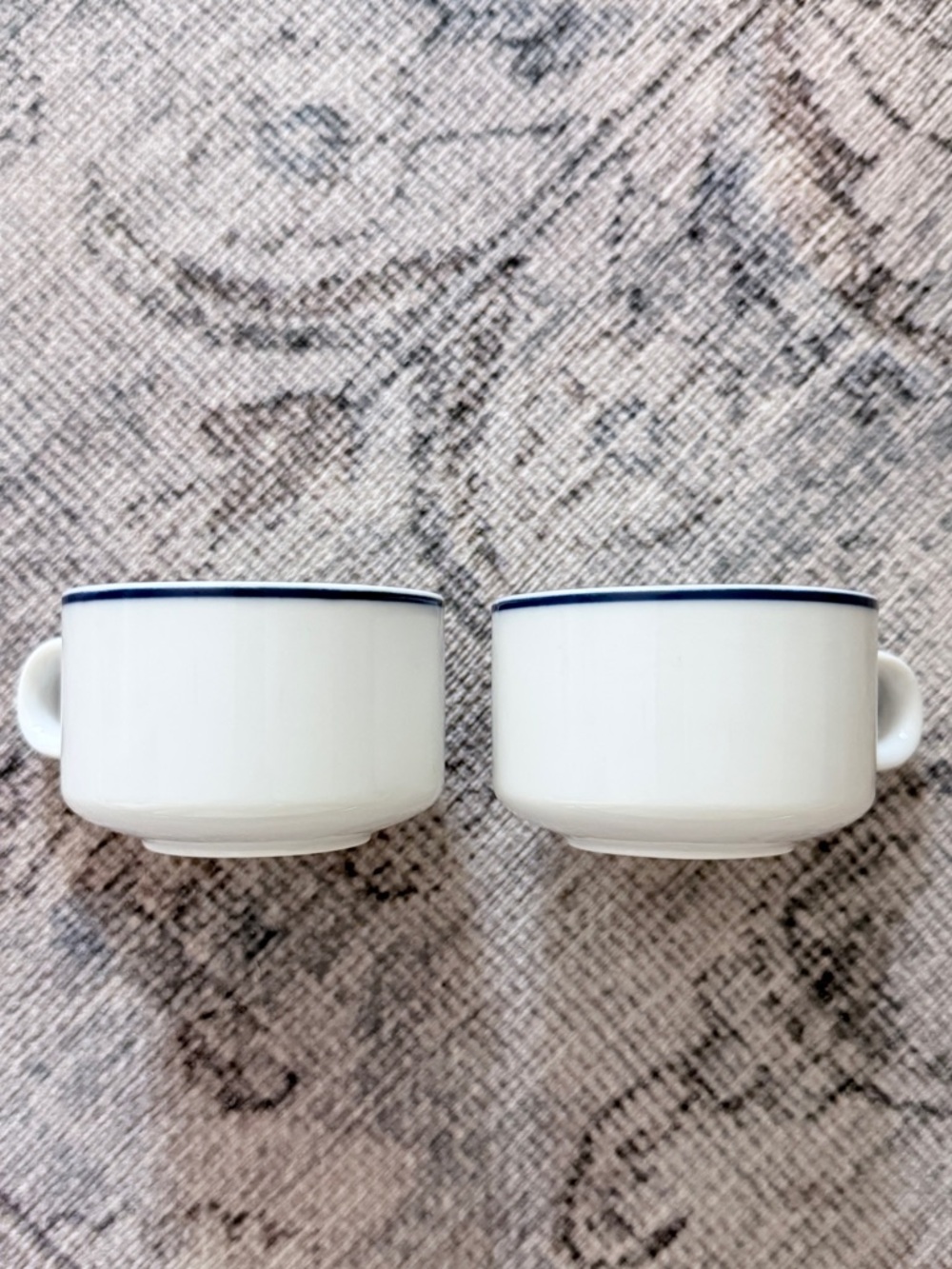 Vintage American Airlines Coffee Tea Cups Michaud Japan  # 73-CU-38 Set of 2